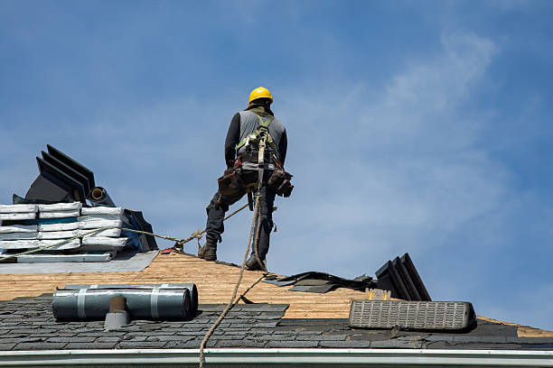 Professional Storm Damage Roof Repair technician working in Houston, MO